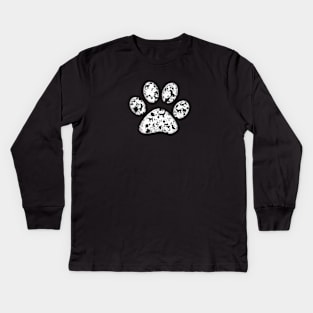 3D Dog Paw Kids Long Sleeve T-Shirt